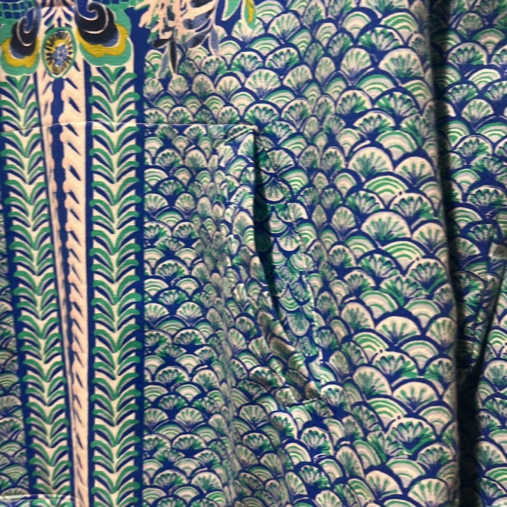 Lily Pulitzer UPF 50+ SPF skipper Popover Blue Grotto Sirens and Spirits - Picture 4 of 11